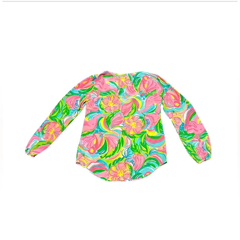 Lilly Pulitzer Women’s Silk Blouse. Size S - Picture 3 of 9